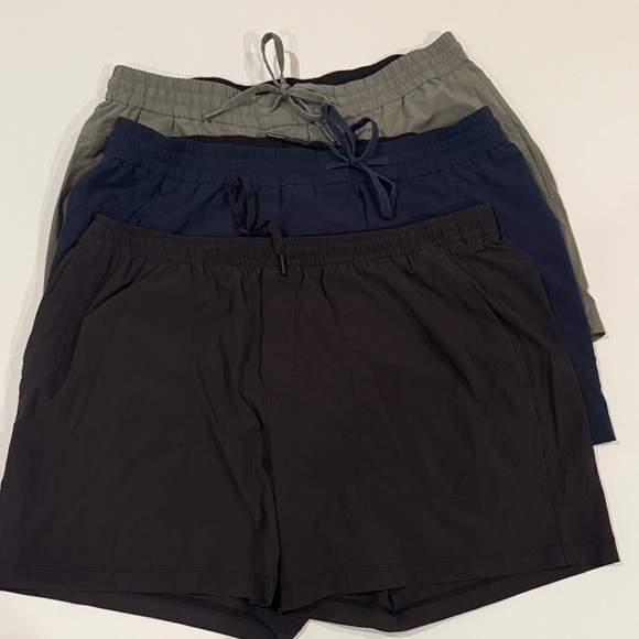 lululemon Men's Shorts Discounted Bundle- Black Navy & Olive Size XXL